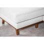 Melva 3-zits hoekbank rechts stof - beige