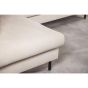 Lois 3-zits hoekbank links stof - beige