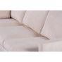 Lois 3-zits hoekbank links stof - beige