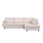 Lois 3-zits hoekbank rechts stof - beige