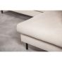 Lois 3-zits hoekbank rechts stof - beige