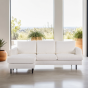 Abriamo 3-zitsbank L+R stof - naturel