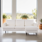 Abriamo 3-zitsbank L+R stof - naturel