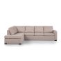 Mitch 3-zits hoekbank links stof - beige