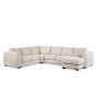Troy 5-zits hoekbank L+R stof - beige