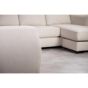 Troy 5-zits hoekbank L+R stof - beige