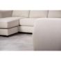 Troy 5-zits hoekbank L+R stof - beige