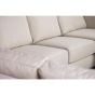 Troy 5-zits hoekbank L+R stof - beige