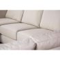 Troy 5-zits hoekbank L+R stof - beige