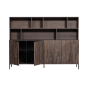 New Gravure wandkast essen fineer espresso van het woonmerk Woood