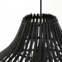 Pacino hanglamp rotan zwart 40cm van het woonmerk Light&Living