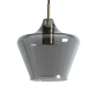 Solly hanglamp Ø22x21 cm antiek brons/smoke glas van het woonmerk Light&Living