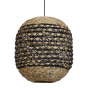 Tripoli hanglamp Ø42x47cm rotan naturel/zwart van het woonmerk Light & Living