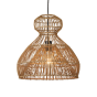 Vime hanglamp Ø41x41 cm rotan donker bruin van het woonmerk Light&Living