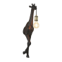 Giraffe wandlamp 64,5x30x191 cm mat zwart van het woonmerk Light&Living