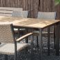 Arezzo tuintafel rechthoek polywood teaklook 160x90 cm