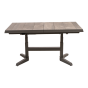 Uittrektafel verstelbaar Castilla Pardo 143/183x88x54/74cm - bruin