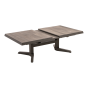 Uittrektafel verstelbaar Castilla Pardo 143/183x88x54/74cm - bruin