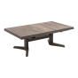 Uittrektafel verstelbaar Castilla Pardo 143/183x88x54/74cm - bruin