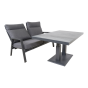 Loungebank Ohio 2-pers - grijs