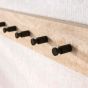 Bruno kapstok 8 haken keramiek - beige