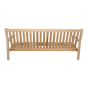 Teak loungebank 180cm + kussen