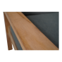 Teak loungebank 180cm + kussen