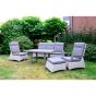 Loungetafel hoog Prato Pardo 140x85 cm - bruin