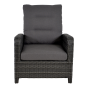 Loungestoel Soho Forte - antraciet