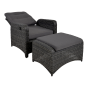 Loungestoel Soho Forte - antraciet