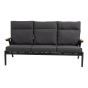 Loungebank Florence Alu - antraciet