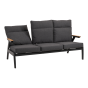 Loungebank Florence Alu - antraciet