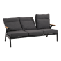 Loungebank Florence Alu - antraciet