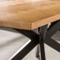 Porto eetkamertafel - 200 cm - vissengraat - naturel van het woonmerk Kick