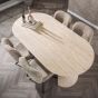 Giles eettafel 180 cm keramiek - naturel