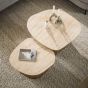 Fintan salontafel set van 2 - keramiek travertine