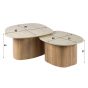 Fintan salontafel set van 2 - keramiek travertine