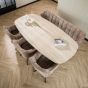 Romano eetkamertafel 215 cm - creme