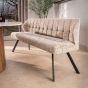 Ramon eetkamerbank 180 cm alura - zand