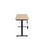 Verstelbaar bureau met verlichting - naturel