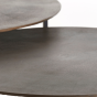 Socos salontafel olie bruin/mat zwart | set van 2