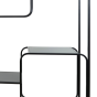 Winston kast open 100x37x206 cm mat zwart van het woonmerk Light&Living