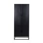 Luff hoge kast 80x40x190 cm zwart