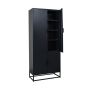 Luff hoge kast 80x40x190 cm zwart
