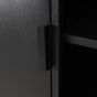 Luff hoge kast 80x40x190 cm zwart