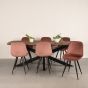 Zane eettafel 160x100x76 cm - espresso mangohout