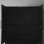 Santos 2-deurs hoge kast mangohout zwart 94 cm