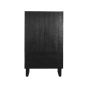 Santos 2-deurs hoge kast mangohout zwart 94 cm