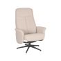 Bergen draaibare fauteuil bouclé - naturel