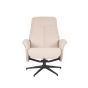 Bergen draaibare fauteuil bouclé - naturel